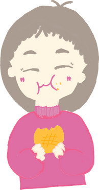 Girl Eating a Cooki